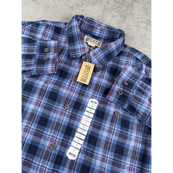 Duluth Trading Co Other - *NWT* Duluth Shirt Mens XL Blue Plaid Flannel Free Swinging Regular Fit Button